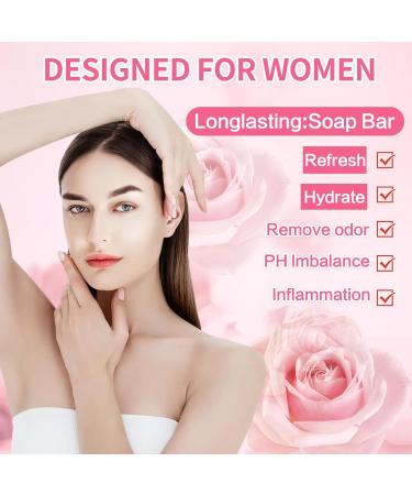 Buy UHBYJM 3 PCS Yoni Soap Bars - Natural Feminine Wash for Odor Elimination & pH Balance | Organic Yoni Care Soap for Women (Rose - Buy Online on GoSupps.com