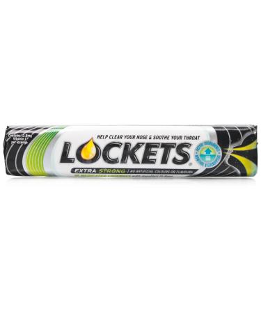 Lockets Extra Strong Cough Drops Sweets Roll 43g (5 Rolls)