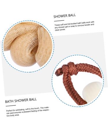 4pcs Bath Flower Shower Sponge - Mesh Bath Ball Pouf Scrubber Set for Relaxing Bubble Baths - Buy Online on GoSupps.com