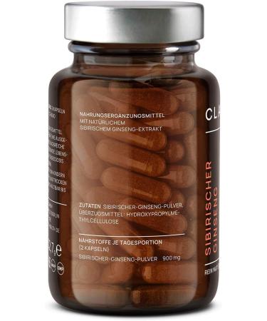 Buy 3x Siberian Ginseng Capsules - 900mg Daily Dose - Eleuthero Adaptogen for Fatigue & Concentration - 180 Vegan Capsules - Buy Online on GoSupps.com