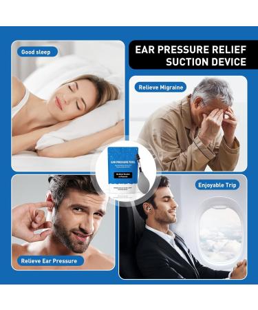 Ear Pressure Relief Suction Device - Instant Inner Ear Tension Relief for Migraines Tinnitus & Travel Discomfort | Safe Portable & Effective Ear Wax Removal Tool (1pack) - Buy Online on GoSupps.com