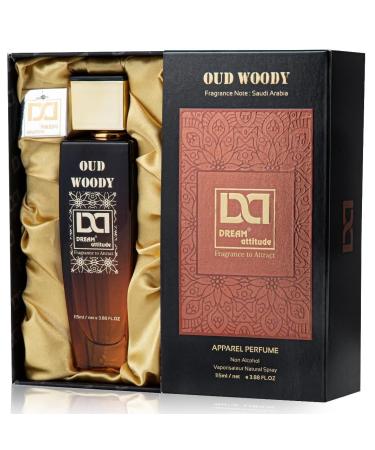 (Pack Of 2) Premium Oud Woody Red De Attitude Men Women Perfume Non Alcoholic Long Lasting Floral Oud Woody Scent 115-ML 3.38 Floz Vaporisateur Spray. - Buy Online on GoSupps.com
