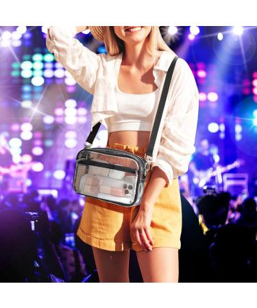 Octdient Transparent Concert Bag for Women | PVC Waterproof Stadium Shoulder Bag with Adjustable Strap | Ideal for Money Exchange - Buy Online on GoSupps.com