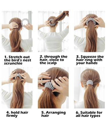 Sizobi 7Pcs Bird Nest Hair Clip Set for Women - Zabernim Hair Accessories | Bird Nest Hair Holder for Ponytails - Buy Online on GoSupps.com