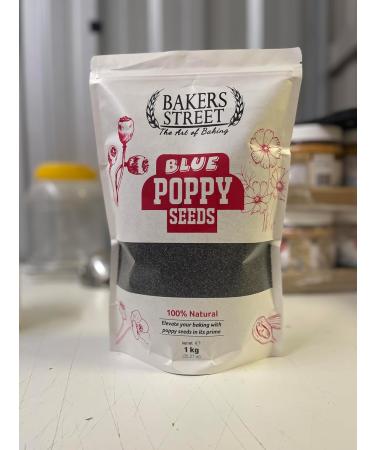 Blue Poppy Seeds 3X1Kg (3Kg)| A2 Bakers Grade | Mechanically cleaned and packed Raw Blue Poppy Seeds | Non-GMO | Suitable For Vegan/Vegetarian and Halal - Buy Online on GoSupps.com