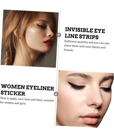 Hemoton 72 Pairs Glitter Eyeliner Glitter Stickers Double Eyelid Tapes Eyeliner Transfer Miss Tool Flash - Buy Online on GoSupps.com