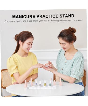 DOITOOL 4 Sets Manicure Tools Nail Art Display Stand Press on Nail Practice Stands Fake Nail Holder Nail Practice Display Holder Diy Nail Art Stand Magnetic Accessories Acrylic - Buy Online on GoSupps.com