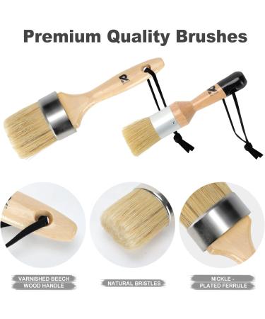 Premium Chalk Paint Brush Set with Gloves and Opener - Wax Brushes for Home Decor - Chalk Paint Brushes for Furniture Paintings  DIY Art Crafts Large Wood - Buy Online on GoSupps.com