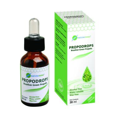 Nature zone propodrops - drops with green propolis from Brazil - 100% natural without alcohol water -soluble - antibacterial natural product with Artepillin C - 20 ml