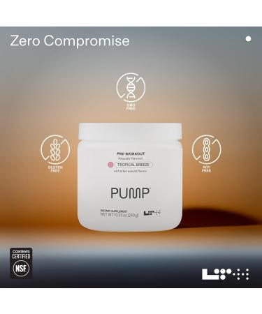 LTH Pump Pre-Workout - Delicious Drink Powder - with L-Theanine & L-Citrulline - Supports Metabolism Stamina & Focus - Tropical Breeze 40 Servings - Buy Online on GoSupps.com