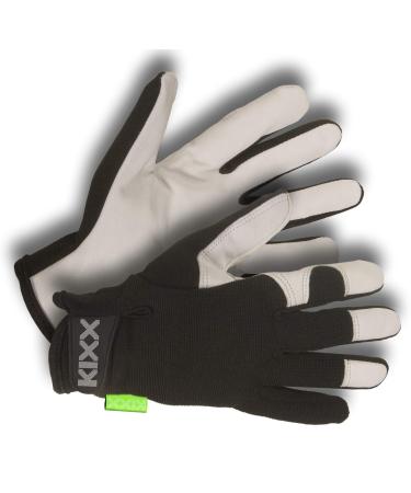 Chrysal KIXX Gloves Lycra/Goatskin Size 8 Black/Light Grey