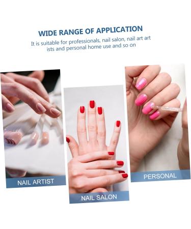 Ipetboom Clear Nail Polish 1pc Nail Art Crystal Cup Crystal Art Glass Optional Nail Polish Transparent Nail Polish 7.5x6cm Blue - Buy Online on GoSupps.com