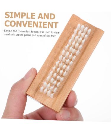 Beaupretty 1pc Nail Dust Brush Dual Side Nail Brush Wooden Nail Brush Wooden Fingernail Brush Pedicure Brush Wood Manicure Brush Toenail Nail Polish Clean Brush Sink Supplies Frosted - Buy Online on GoSupps.com