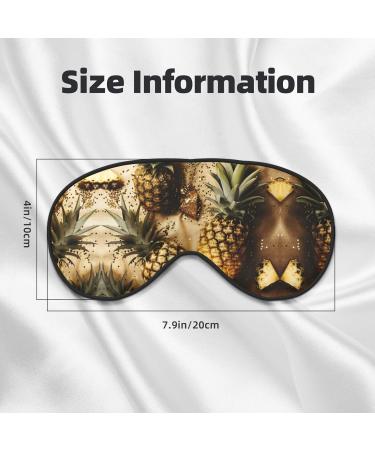 Gold Glitter Pineapple Eye Mask | Soft & Breathable Sleep Patch for Women | Perfect Travel Accessory - Buy Online on GoSupps.com
