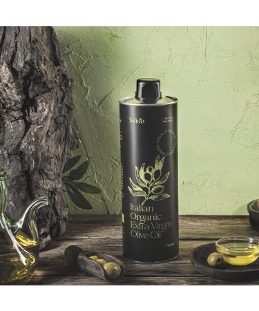 Yolioo 0.75L Premium Italian Organic Extra Virgin Cold Pressed Olive Oil from Tuscany - Fresh Harvest Everyday Blend, Leakproof Bottle - Best Quality Olive Oil for Cooking - Buy Now! - Buy Online on GoSupps.com