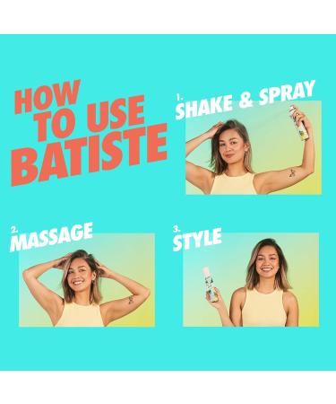 Batiste Dry Shampoo Spray Original Scent 200-ml (Packaging may vary) & Dry Shampoo Spray Original Scent Mini Size Refresh Hair and Absorb Oil Between Washes - Buy Online on GoSupps.com