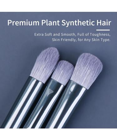 Sapphire Blue Eye Shadow Brush Set - ENZO KEN Diamond Makeup Brushes for Eyes | Professional Eyeshadow Blending & Contouring Tools - Buy Online on GoSupps.com