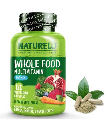 NATURELO Whole Food Multivitamin for Men 120 Vegetarian Capsules