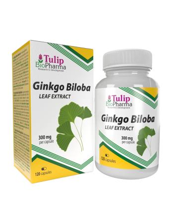 Ginkgo Biloba 15000mg Equivalent (300mg of 50:1 Extract) 120 Capsules Certificate of Analysis by AGROLAB Germany High Strength No Fillers or Bulkers Gluten GMO Free