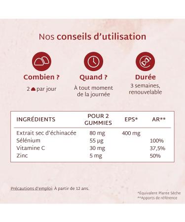 Mium Lab - Immune Boost Energy & Body Strengthening - Plants Vitamins and Minerals: Echinacea Zinc Vitamin C & Selenium - 21 Day Cure - Cherry Flavor - Made in France - Buy Online on GoSupps.com
