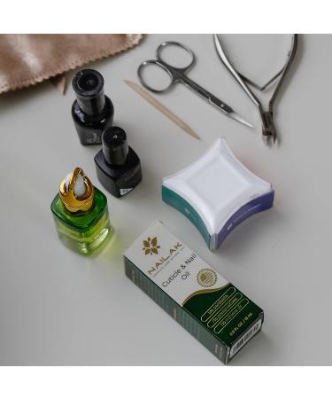 Nailak Cuticle Oil - Natural Vitamin Nourishment for Dry Nails & Cuticles | Organic Jojoba & Shea Nut | Salon Professional Formula with Ylang Citrus - Stylish Dropper - Buy Online on GoSupps.com