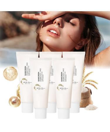 Orgrul Rice + Probiotics SPF50+ PA++++ Sunscreen Sunscreen SPF 50 waterproof sun serum rice probiotics sunscreen SPF50+ sunscreen Korean rice sunscreen 50ml 5 pieces 5 pieces