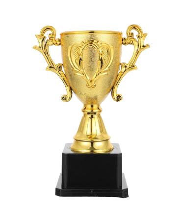 NOLITOY Gold Award Trophies for Kids- Plastic Gold Trophy Cup for Sports Tournament, Competition, Recognition or Prizes