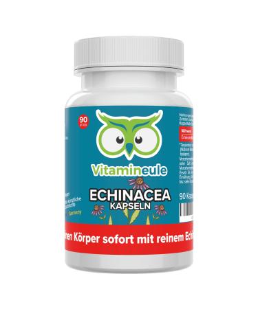 Echinacea capsules - high -dose - 300 mg echinacea root extract (10: 1) - Quality from Germany - extract without additives - vegan - laboratory test - for immune system & defenses - VitamineULE