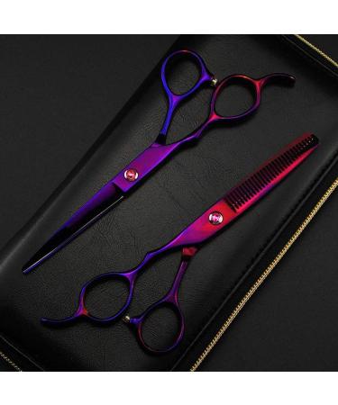 Left Handed Professional Japan 6 Inch Pruple Hair Scissors Haircut Thinning Barber Cutting Shears Hairdresser Scissors Purple 6 inch 2024 - Buy Online on GoSupps.com