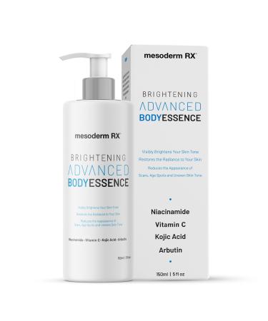 Advanced Skin Hydrating Brightening Body Essence Niacinamide Kojic Acid Vitamin C Hyaluronic Acid Alpha Hydroxy Acids - Enhance Smooth Reduce Dark Spots Uneven Skin Tone 150ml.