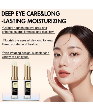 2PCS Turmeric Eye Balm Stick for Under Eyes Bags 2025 New Turmeric Cream Erases Eye Bags Within Minutes Moisturizing Under Eye Balm for Travel Care Serum for Women - Buy Online on GoSupps.com