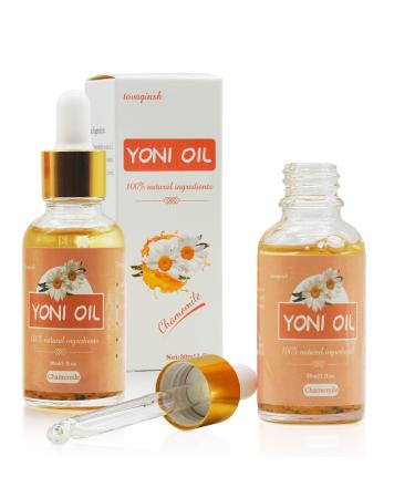 2 PCS Yoni Essential Oil for Women Yoni Care Organic Feminine Yoni Oil PH Balance for Women Eliminates Odor and Vaginal Oil 100% Natural Feminine Serum Made with Chamomile Essential Oils 1 fl oz
