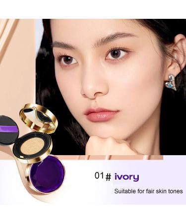 Shop Evanesce Soft Matte Cream Concealer & Foundation - Ivory White - 1PC + Air Cushion Replacement Core - International Shipping Available - Buy Online on GoSupps.com