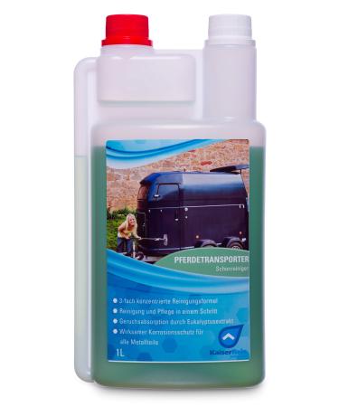KaiserRein Trailer Cleaner 1L thoroughly absorbs unpleasant odors Horse transporter and horse trailer cleaning agent