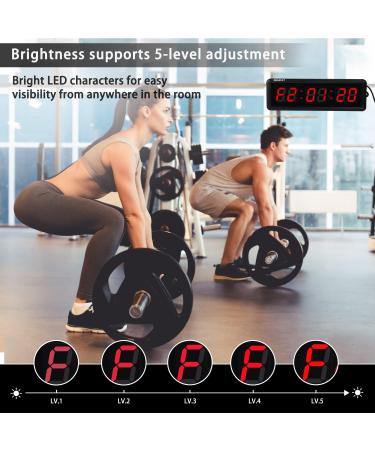 SMAHEAT Electronic Fitness Timer - Perfect for School, Exam, Home Exercise & Gym | 1.5 inch Six-Digit All-Red Stopwatch Button - Buy Online on GoSupps.com