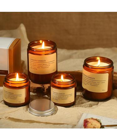 Agarwood Scented Candle - 480G Soy Wax Aroma Candle for Home Decor Gifts & Relaxation Perfect for Weddings Anniversaries Birthdays & Holidays - Buy Online on GoSupps.com