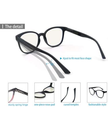 HAPJOYS Blue Light Blocking Glasses for Women Men Computer Gaming Glasses 4 Pack Anti Blue Rays Reduce Eyestrain Protect Eyes 4 Pack Medium Round Frames in Mix Colors 2 0.0 x - Buy Online on GoSupps.com