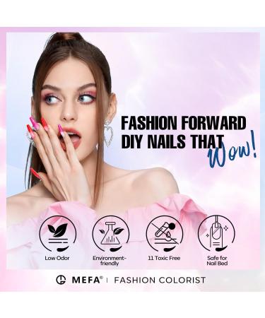 MEFA Color Changing Gel Nail Polish Set 6 Colors Winter Temperature Changed Glitter Blue Pink Purple Red Orange Gel Polish Soak Off Nail Art Design Kit Manicure Home DIY for Women - Buy Online on GoSupps.com