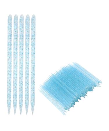 Cuticle Manicure Pedicure Stick Nail Cleaning Nail Stick Nail Drilling for Nail Salon for Home Use(blue)