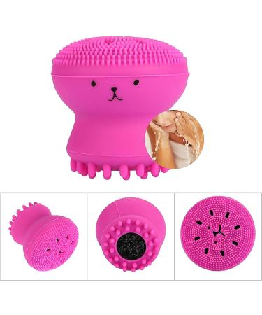 Moum Routes Ultra-Hygienic Silicone Face Cleaning Brush | Waterproof Pink Facial Massager & Peeling Brush for Flawless Skin - Buy Online on GoSupps.com