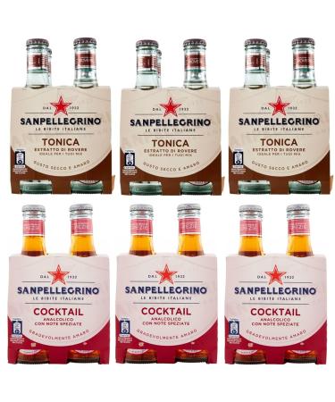 San Pellegrino Pack of 24 non-alcoholic drinks for cocktails + disposable glass bottle Tonica Rovere 20 cl