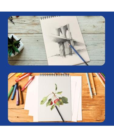 9x12 Sketchbook Pack of 2 - 200 Sheets Spiral Bound Artist Sketch Pad - Acid Free Drawing Paper - Ideal for Adults & Teens - Buy Online on GoSupps.com