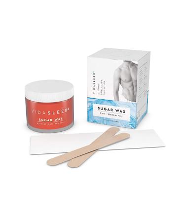 VidaSleek Sugar Wax Hair Remover - Sensitive Skin Gentle Formula - 100% Natural - 10 Oz - Buy Online on GoSupps.com