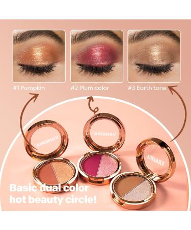 VANERIA Maquillage Palette de Fards Paupi res Eyeshadow Mate/Brillante 2 Couleurs Longue Dur e Ultra Pigment Ombre A Paupi re. (plum color) - Buy Online on GoSupps.com