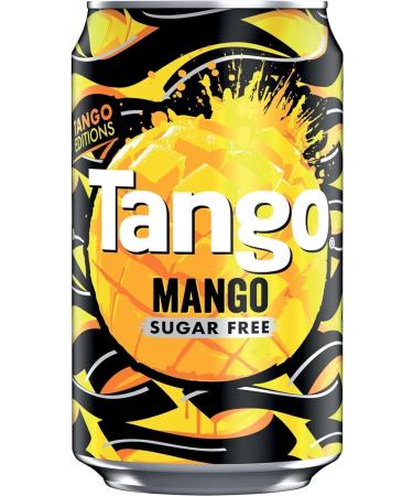 Tango Mango Sugar Free 330 ml (Pack of 24) (24 Cans x 330ml) Mango 24 Cans x 330ml