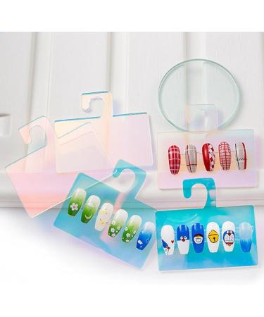 Nail Painting Stand Nail Display Stand - Acrylic Nail Practice Hook Stand Nail Tip Art Display Stand Holder Manicure Tool with 5 Display Boards For Home Salon Makeup - Buy Online on GoSupps.com