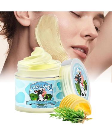  Generisch Beef Tallow Face Moisturizer | 50g Organic Beating Butter | Organic Sebum Cream Unscented Quickly Penetrates - For Dry & Sensitive Skin - Buy Online on GoSupps.com