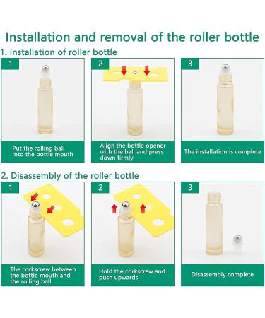 Rowiz 10pcs Essential Oils Roll on Bottles 10ml Refillable Empty Glass Rollerball Bottles with Golden Cap Perfect for Homemade Perfume Fragrance Aromatherapy Oils Pearly Golden - Buy Online on GoSupps.com