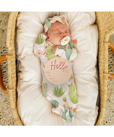 Ylsteed Baby Birth Announcement Shield Cards - Newborn Milestone Wood Sign for Hospital Photo - Hello Rosa - Buy Online on GoSupps.com