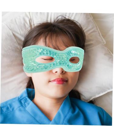 Ipetboom Contoured Eye Mask for Sleeping Eye with Eye Holes Eye for Sleeping Hot Cold Eye Mask Travel Ice Compress Eyes Cover Baffle Super Soft Crystal Cotton to Sleep Light Green 28.5x9x1.7cm - Buy Online on GoSupps.com